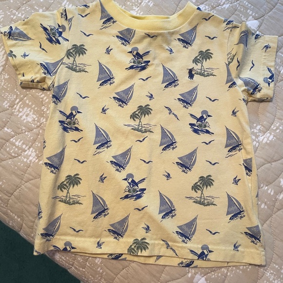 Ralph Lauren Other - Ralph Lauren Kids Yellow Nautical Print Tee